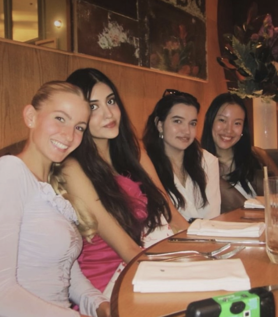 Friends at dinner
